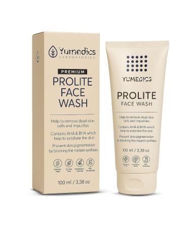 Revitosin Prolite Face Wash | 100ml AHA & BHA Facewash for Oily Dry & Normal Skin | Gently Cleanses Refreshes & Brightens | Suitable for All Skin Types
