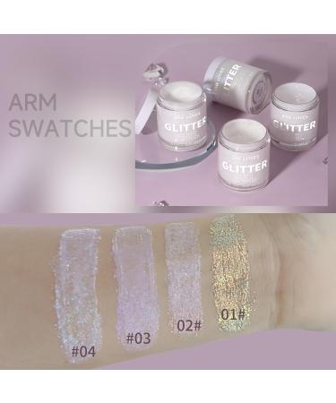 Body Glitter Gel - 4 Color Sparkling Sequins - Long Lasting Glue-Free Face Hair & Body Makeup for Festivals Weddings & Halloween - Buy Online on GoSupps.com
