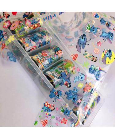 Cute Cartoon Nail Art Stickers - 6 Rolls Foil Transfer Decals for Women, Kids, and Girls | 3D Anime Designs for DIY Acrylic Nails Decoration - Buy Online on GoSupps.com