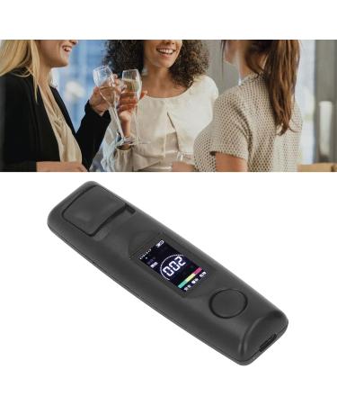 Breathalyzer Portable Breath Alcohol Tester Qiilu Black Portable Breathalyzer Professional Noncontact High Accuracy Alcohol Tester Rechargeable With LCD Digital Display - Buy Online on GoSupps.com