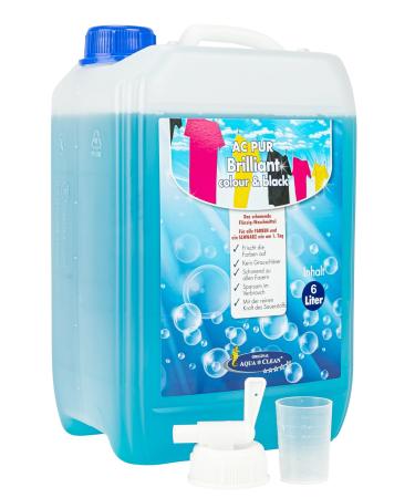AQUA CLEAN PUR Brilliant Colour & Black liquid detergent 6l for coloured black and white laundry