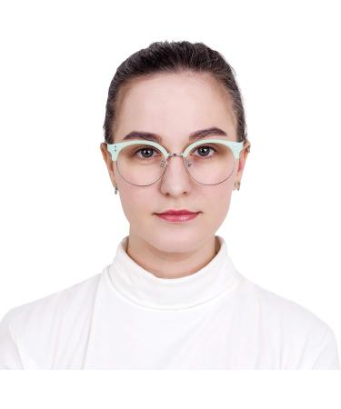 LIFEART Blu-ray Glasses - Stylish +2.25 Reading Glasses for Computers | Reduces Headaches & Dry Eyes | Unisex Fashion Samba Green - Buy Online on GoSupps.com