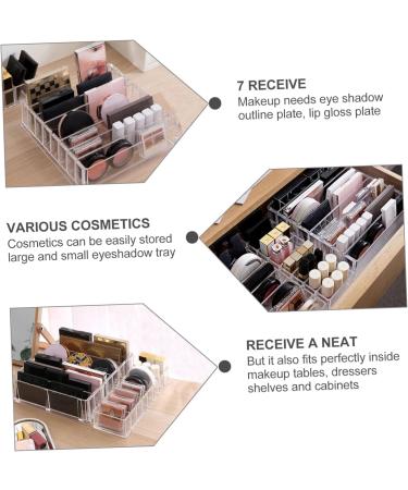 1pc Box Shadow Divided Storage Lipstick Acrylic Women Multifunction Pressed Case Powder Cosmetics - Buy Online on GoSupps.com