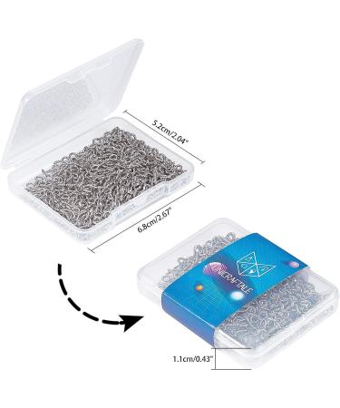 UNICRAFTALE 300pcs Stainless Steel Screw Eye Pegs 8x4mm for Jewelry Making - Small Clasps Hooks and Pins for Half Drilled Beads - 1mm Pin, 2mm Hole - Buy Online on GoSupps.com
