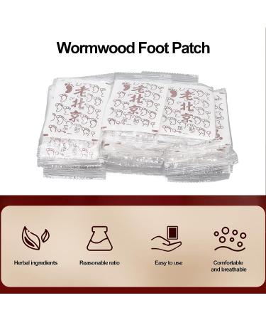 Wormwood Foot Pads 50pcs: Traditional Chinese Herbal Medicine for Pain Relief & Stress Reduction - Foot Care Stickers for Relaxation & Health - Buy Online on GoSupps.com
