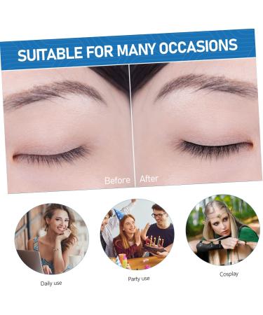 Didiseaon 10 Pairs Fake Eyelashes Natural Lashes Clear Lash Band Individual False Lashes Pesta as Postizas Natural Fake Lashes False Eyelashes Women Makeup Tools High-grade Fiber - Buy Online on GoSupps.com