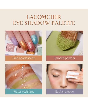 LACOMCHIR Free Eyeshadow Palette - 18 Shades Matte, Shimmer, Pearl Finishes | Long-lasting Multicolor Makeup - Cruelty-Free 23.2g - Buy Online on GoSupps.com