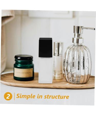 FRCOLOR 30ML Empty Lotion Bottle with Press Pump - Refillable Square Fluid Container for Cosmetics & Body Creams - Perfect for Travel - Buy Online on GoSupps.com