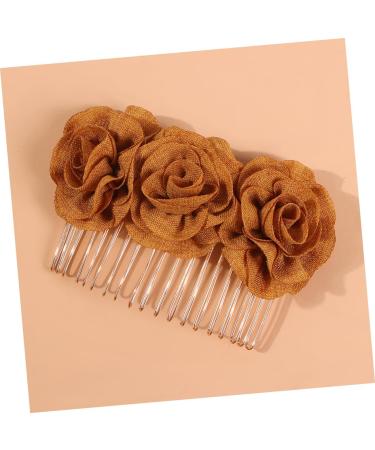 DRESSOOS Hairclips Barrettes Hair Clip for Women Hair Claw Clips for Women Metal Hair Clips Women's Hair Clips Decorative Hair Clips for Women Flower Hair Clip Earth Tones Decorate Bride - Buy Online on GoSupps.com