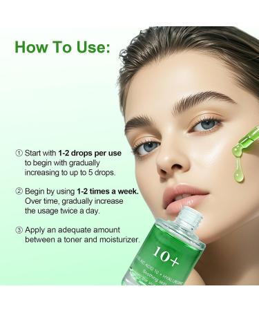 Azelaic Acid 10% Face Serum Facial Serum for Sensitive Skin Hyaluronic Acid Niacinamide (30ml/1.01 fl oz.) - Buy Online on GoSupps.com