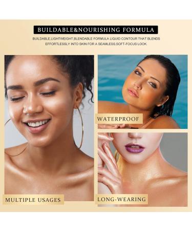 WOBBLO Liquid Highlighting Makeup Waterproof Body Highlighting Glitter - Highly Pigmented Shimmer Blendable Body Glitter for Cheekbone Forehead Face 04 - Buy Online on GoSupps.com