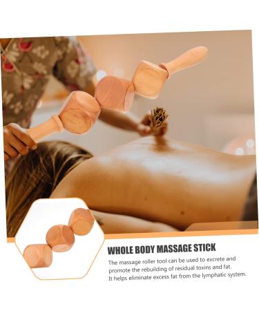 Healeved Wooden Massage Roll - Shiatsu Neck & Foot Roller for Relaxation and Fitness - Buy Online on GoSupps.com