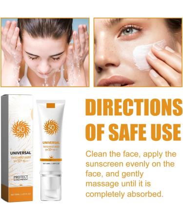 Tinted Moisturizer Cr me solaire teint e tout en une cr me de jour Cr me nourrissante avec effet hydratant et protection SPF50 l g re opacit pour un teint naturel - Buy Online on GoSupps.com