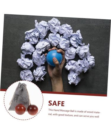 Fomiyes Wooden Handball Massage Ball Wellness Gift for Fitness & Hand Exercises | Mahogany Massage Globe - Buy Online on GoSupps.com