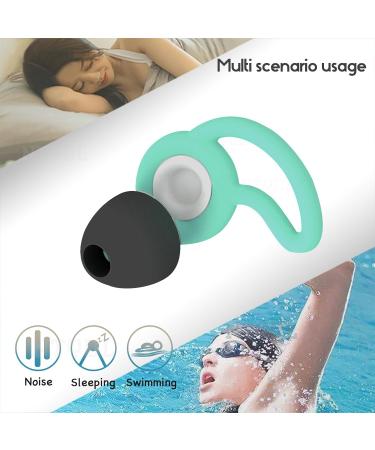 Buy Reusable Silicone Ear Plugs for Sleeping - Noise Cancelling & Hearing Protection for Adults | Ideal for Concerts Swimming Shooting Snoring & Airplane Pressure Relief - Buy Online on GoSupps.com