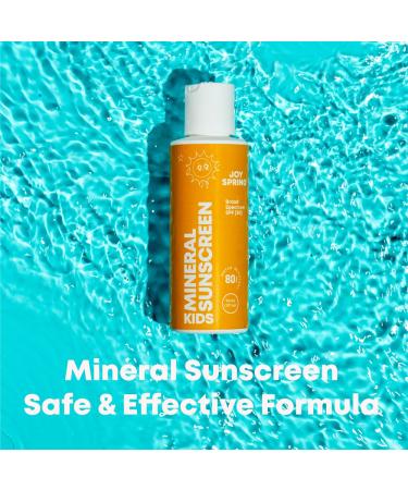 Kids Mineral Sunscreen SPF30 - Natural Zinc Oxide Baby Sunscreen - Fast Absorbing Waterproof Lotion - Made in USA - 3 Oz - Buy Online on GoSupps.com