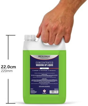 McKLords Apple Commercial Concentrated Washing Up Liquid - 2.5 Litre - Buy Online on GoSupps.com