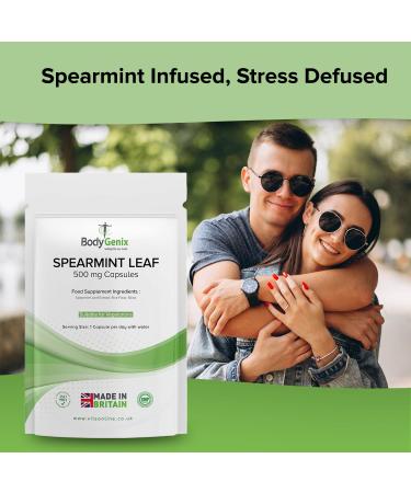 Bodygenix Spearmint Leaf Veg Capsules - 60 Capsules, UK Made Supplement for 2 Months - Buy Online on GoSupps.com