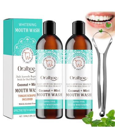 Oil Pulling for Teeth Guru Nanda Pulling Oil Guru Oil Pulling Anye Oil mouthwash mouthwash with coconut oil with coconut mint oil ayurvedic mouthwash natural teeth whitening mouthwash