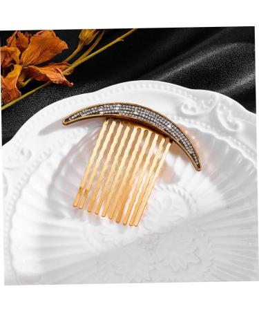 Healeved 1 Set Star Moon Hairpin Hair Decorations Wedding Hair Clip Hair Accessories for Bride Rhinestone Trim Hair Side Clip Comb Bride Hair Clip Hair Jewelry Side Combs for Women Alloy - Buy Online on GoSupps.com