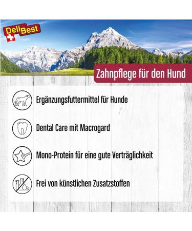 Delibest Dentrix Dog Dental Sticks - Swiss Chicken Tooth Cleaning Treats | Tasty Fresh Meat Snack for Dog Dental Care | 70g - Buy Online on GoSupps.com