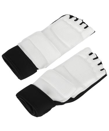 Keenso 2pcs Taekwondo Foot Guards, Boxing Protection Ankle Support Taekwondo Fighter Socks Protector Pads for Adult Children Kickboxing Gym Training As picture shown Small