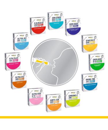 BIOFAR - CARDIO Q10 DIRECT - Adult Food Supplement - Cellular Protection - Fruity Taste - No Sugars or Artificial Coloring - 14 Orodispersible Sticks (No Water) - 28 g - Buy Online on GoSupps.com