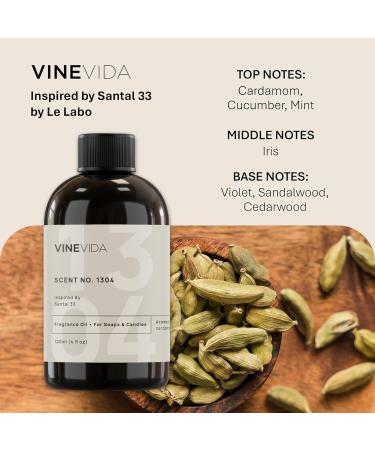 VINEVIDA Santal Bliss Fragrance Oil - 4 Fl Oz Essential Oil for Diffusers & Air Fresheners - Buy Online on GoSupps.com