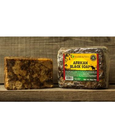 Incredible BY NATURE African Black Soap - 1lb Raw Organic Face & Body Wash - Buy Online on GoSupps.com