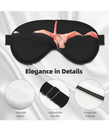 Flamingo1 Print Unisex Sleep Eye Mask | Soft Comfort Eye Shade for Travel Yoga & Shift Work - Buy Online on GoSupps.com