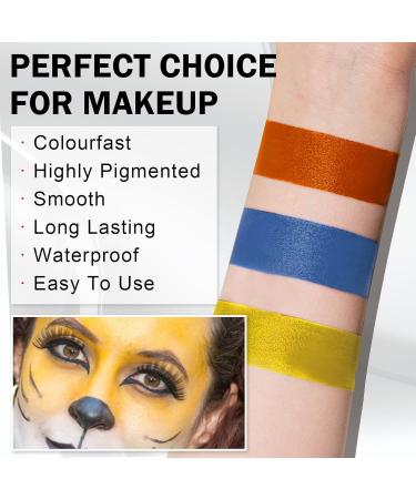 Blue Face Paint Stick for Professional Eye Makeup - Perfect for Baseball Softball Football Clown Halloween Zombie Vampire Skeleton and Cosplay - Buy Online on GoSupps.com