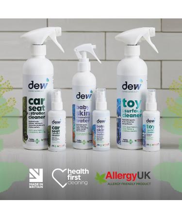 Dew Car Seat & Stroller Upholstery Cleaner & Surface Cleaner Spray 500ml | 100% Natural Baby Safe Hypochlorous Acid Antibacterial Spray | Bleach & Alcohol Free Fabric Stain Remover Spray 500 ml (Pack of 1) - Buy Online on GoSupps.com