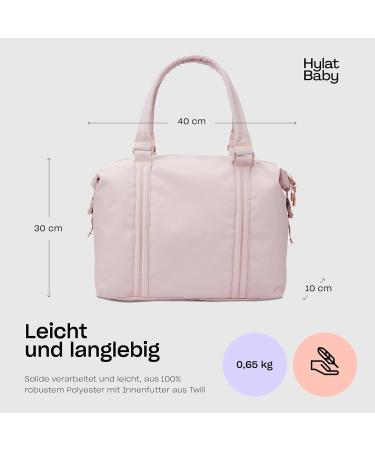 Hylat Baby Diaper Bag for Moms - Lightweight & Versatile Pink Carry Bag for On-the-Go | Shop Internationally - Buy Online on GoSupps.com