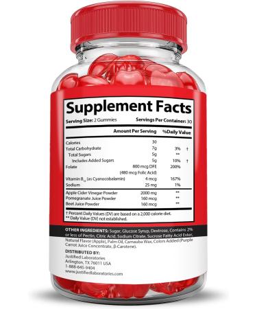Keto Crave Keto ACV Gummies 2000MG - Apple Cider Vinegar & Beet Juice | Vegan & Non-GMO | 60 Count for Weight Loss & Energy - Buy Online on GoSupps.com