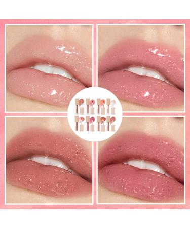 YOUKOLO 8 Colors Lip Gloss Lip Oil Long Lasting Moisturizing Lip Gloss Nourishing Lip Oil Makeup Supplies for Women and Girls - Buy Online on GoSupps.com