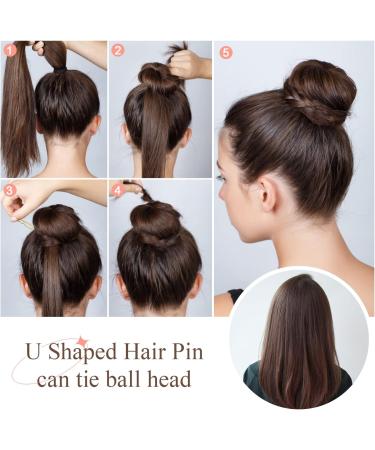 Zeberine Bun Hair Pins for Women - 100Pcs U Shaped Golden Hair Pins with Storage Box - 2.4 inch - Buy Online on GoSupps.com