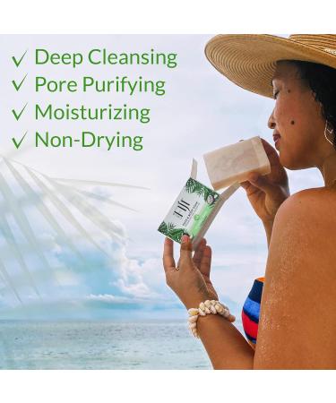 Coco Fiji Organic Coconut Oil Cucumber Melon Soap Bar for Face and Body - 7 oz (Pack of 3) - Buy Online on GoSupps.com