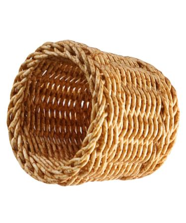 Ciieeo 2er-Box toothbrush woven for the desk storage container at home multifunctional utensil holder imitation organizer pencil brush basket for brush 10x10cmx2pcs such as shown