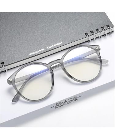 Shop Iynwbjts 6009 Retro Women s Myopia Glasses Frame - Large Gray Oval Frame Perfect for Stylish Vision Correction - Buy Online on GoSupps.com