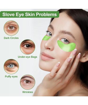 Aloe Vera Eye Pads - 60pcs Collagen & Hyaluronic Acid Masks for Dark Circles Puffiness & Wrinkles - Hydrogel Eye Patches for Tear Bags - Buy Online on GoSupps.com