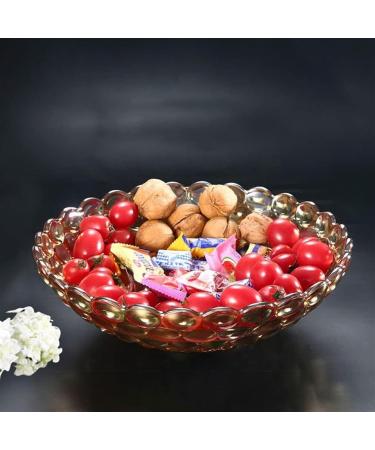 Kitchen Countertop Fruit Rack Fruit Basket Fruit Bowl Fruit Basket Bowl Fruit Basket Creative Crystal Glass Bead Dot Fruit Bowl for Kitchen Decoration Colorful Gold Black Fruit (Color : OneColor) - Buy Online on GoSupps.com
