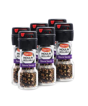 DUCROS - Moulin Poivre Saveur et Epices Assaisonnement 30 g - Lot de 6