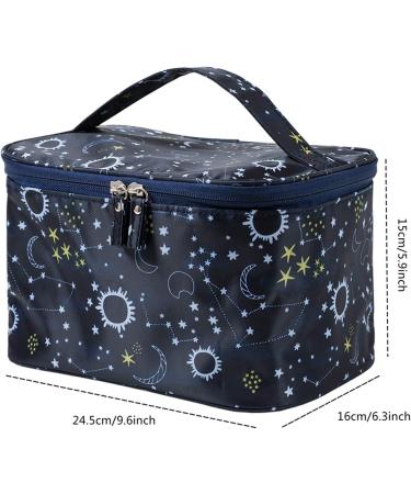 Jooneng Travel Makeup Bag - Waterproof Cosmetic Storage for Women - Portable Starry Sky Wash Bag - Buy Online on GoSupps.com
