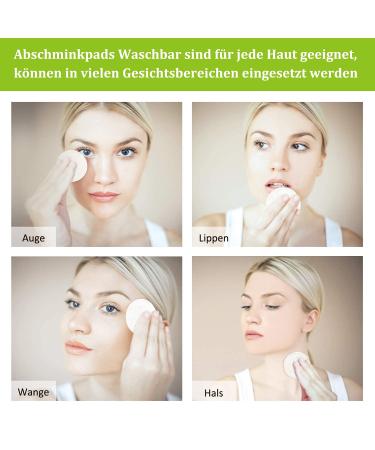 12 Slimming Pads - Washable & Reusable Bamboo Cotton Makeup Remover - Eco-Friendly & Zero Waste Face & Eyes Care - Buy Online on GoSupps.com