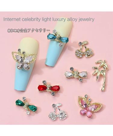 10pcs Elegant Art Alloy 3D Alloy Accessories Eye Catching Colors For Various Styles X1177 - Buy Online on GoSupps.com