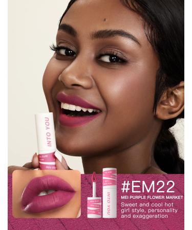 INTO YOU Matte Lipstick: Waterproof, Long-Lasting Lip Stain for Lip and Cheek - Non-Stick Cup, Velvet Finish (EM22) - Buy Online on GoSupps.com