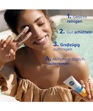 Nivea Sun UV Face Matting SPF 50 - Non-Fatty Sunscreen Lightweight Sun Milk (3 Pack - 50ml) | International Shipping Available - Buy Online on GoSupps.com