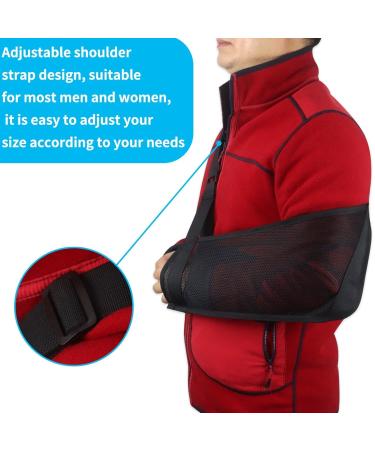 Lightweight Adjustable Arm Sling & Shoulder Immobilizer for Injury Support | Mesh Design for Comfort | International Shipping Available - Buy Online on GoSupps.com