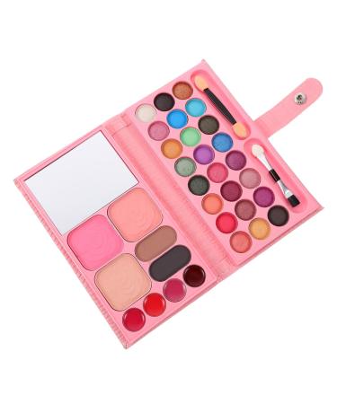 Healvian 8pcs 33 Makeup Palette Toys for Girl Toys Eye Shadow Palette Makeup Pink Eyeshadow Leather