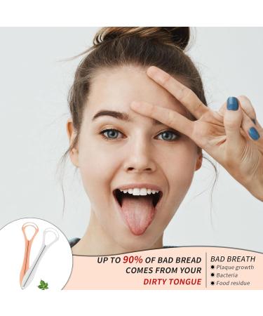 Comnico Stainless Steel Tongue Scrapers - 2 Pack | Enhance Oral Hygiene for Adults & Kids | Ideal for Travel & Outdoor Use - Buy Online on GoSupps.com